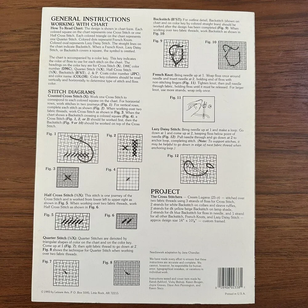 Leisure Arts The Cross Stitchers Bears Leaflet 2338 Cross Stitch Pattern